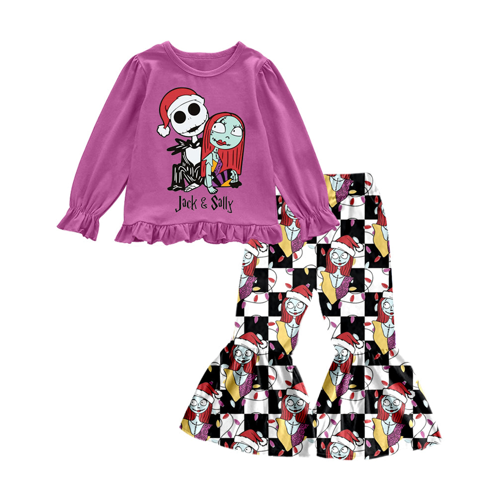 Pre order wholesale girls long sleeve Halloween clothing set