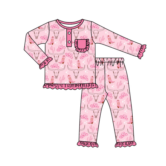 western cowgirls long sleeve pajama set preorder