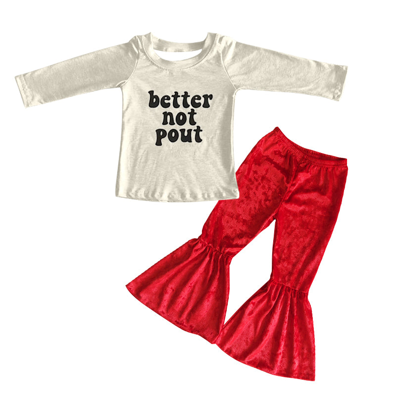 better not pout Christmas clothing set preorder