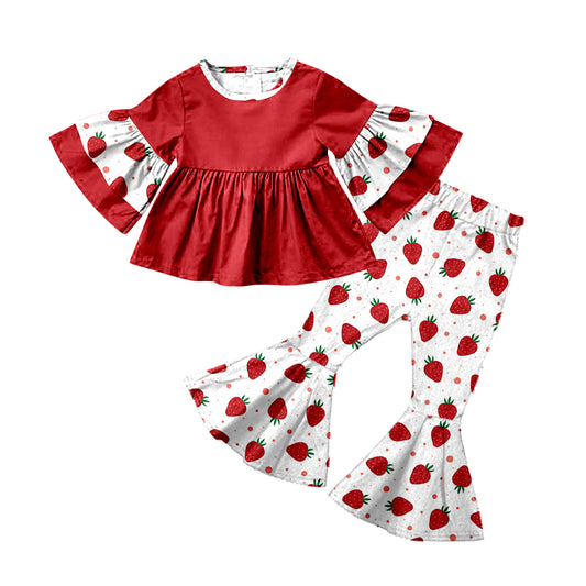 baby girls strawberry design boutique clothing set preorder