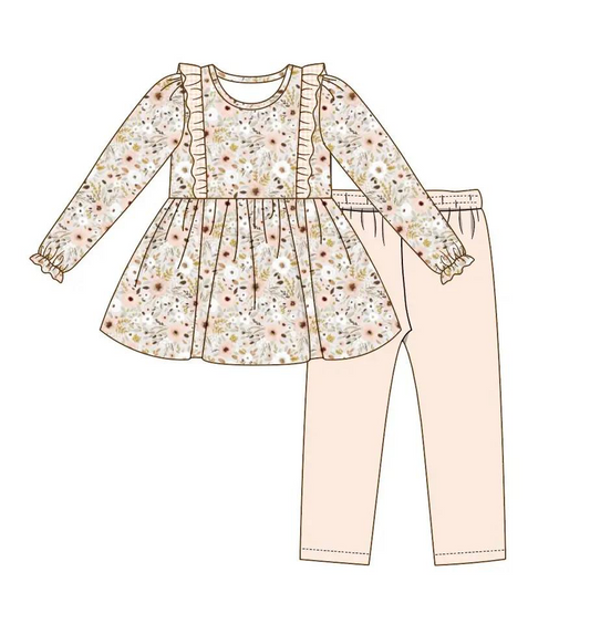 Children girls floral boutique outfit preorder