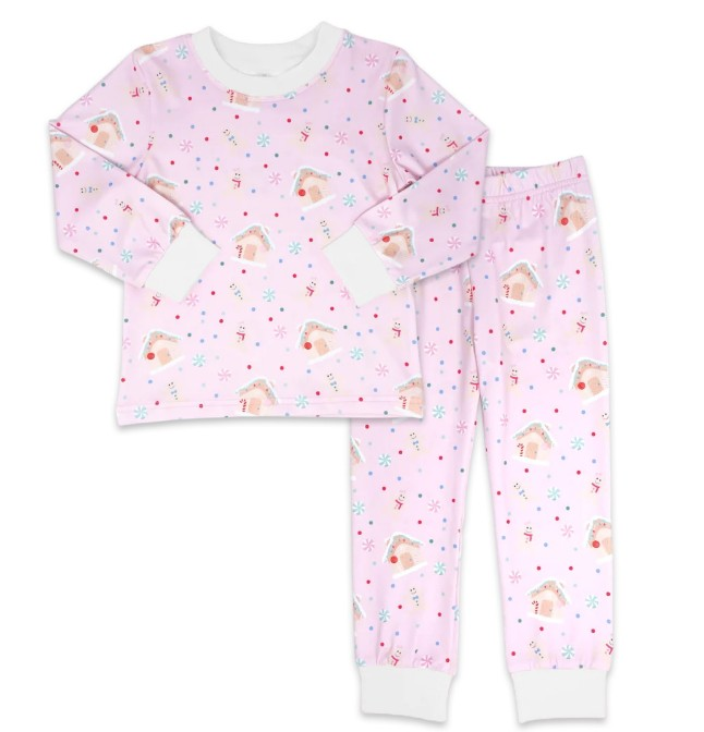 baby girl Christmas candy house pajama set preorder