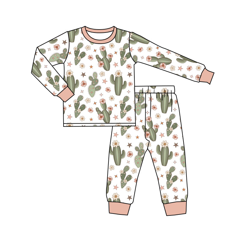 baby boy long sleeve western cactus outfit preorder