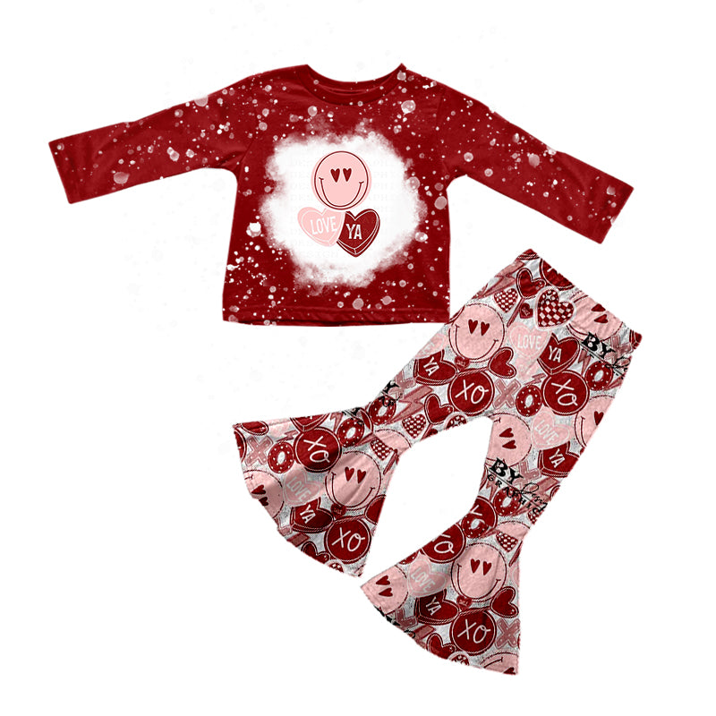 valentines day heart print clothing set preorder