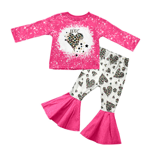 love leopard heart valentines outfit preorder