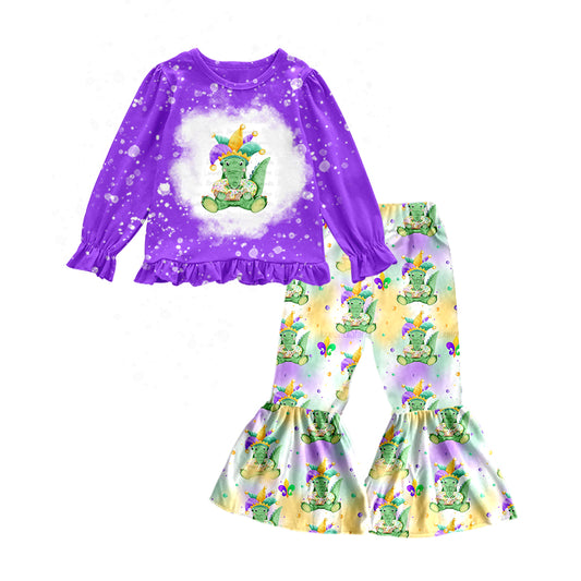 Mardi Gras dinosaur animal matching clothing set preorder