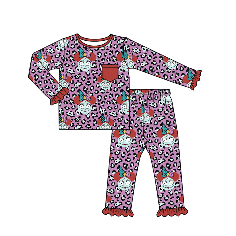 baby girl halloween cheetah pajama set preorder