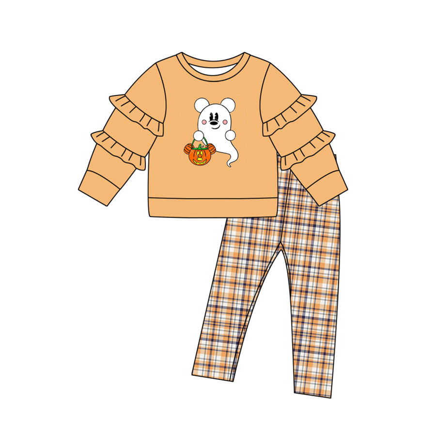 toddle baby girl halloween ghost pumpkin clothes preorder