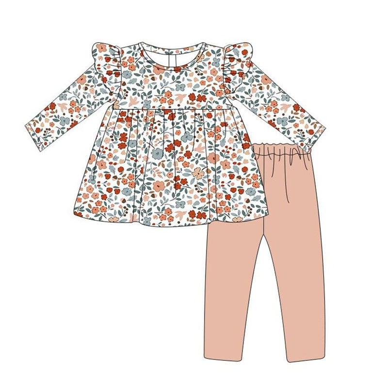 baby girl floral tunic top matching pants fall winter clothes preorder