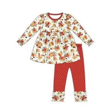 infant toddle girls floral boutique clothing set preorder