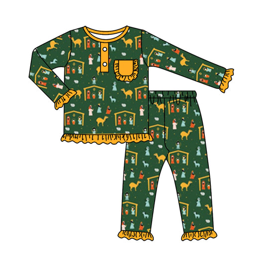 baby girl clothes christmas nativity pants outfit preorder