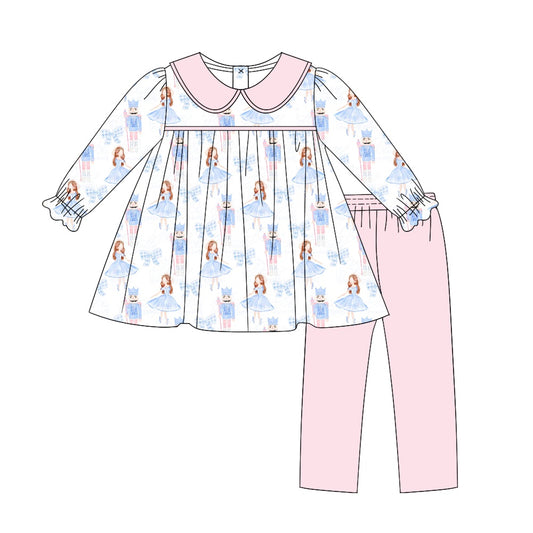 baby girl Christmas soldier tunic top matching pants fall winter clothes preorder