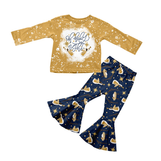baby girl clothes christmas holly night outfit preorder