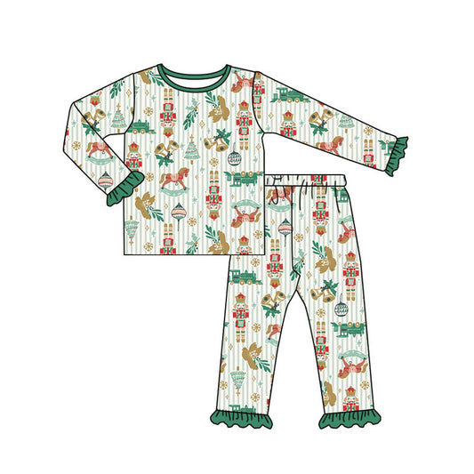 baby girl christmas soldier pajama set preorder