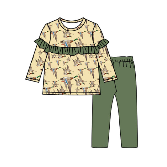 baby girl clothes mallard duck hunting pants outfit preorder