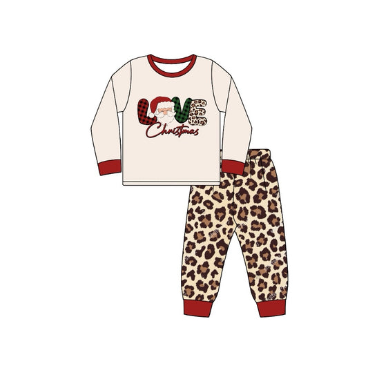 Love Christmas Top Cheetah Leggings Matching Clothes preorder