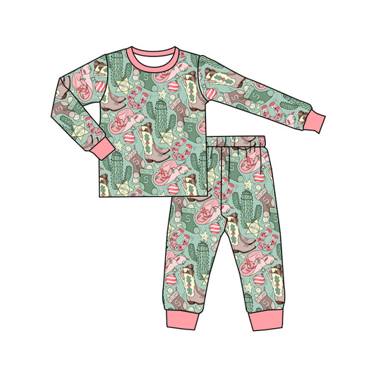 cowgirl western long sleeve pajama set preorder