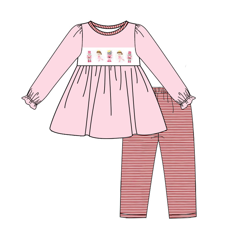 Christmas soldier tunic top matching ruffle pants boutique clothes preorder