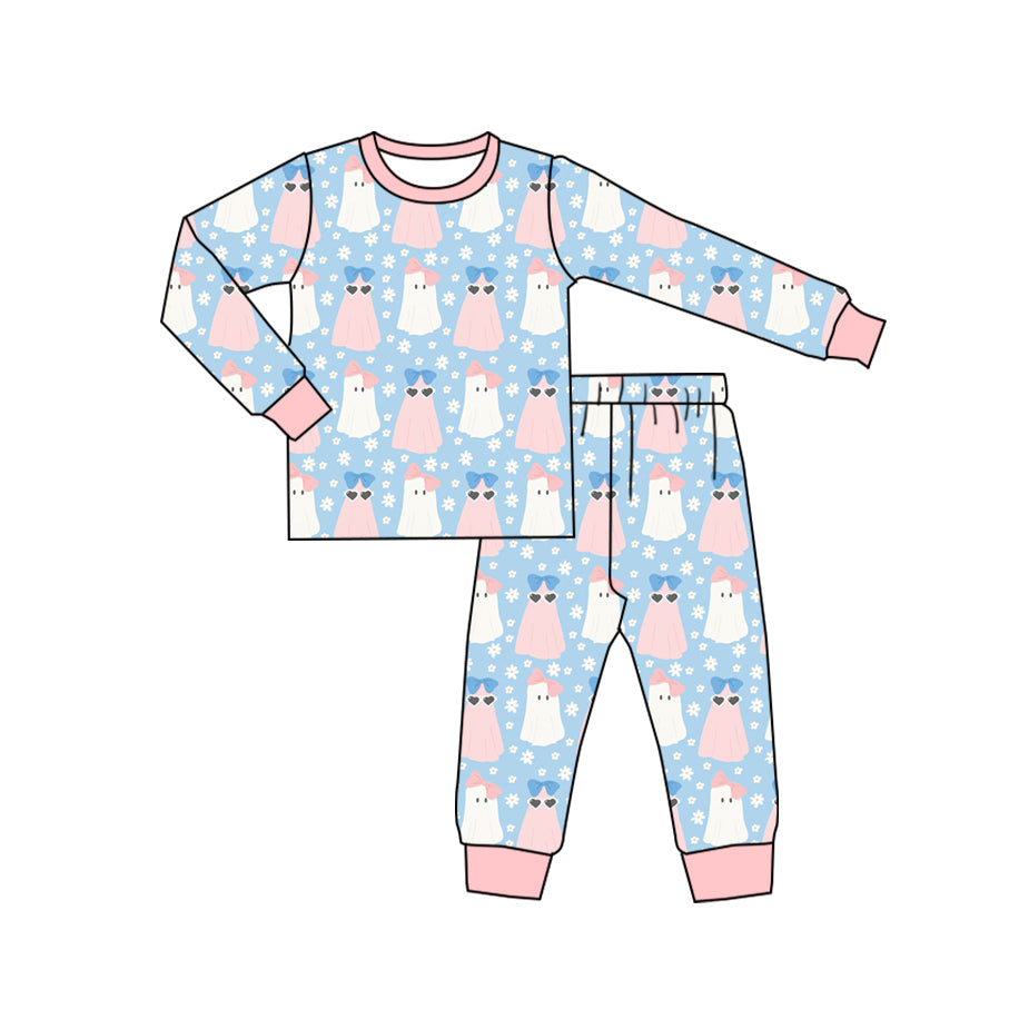 Halloween pink ghost long sleeve baby clothes preorder