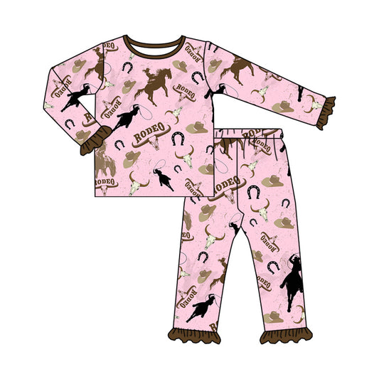 cowgirl western rodeo long sleeve pajama set preorder
