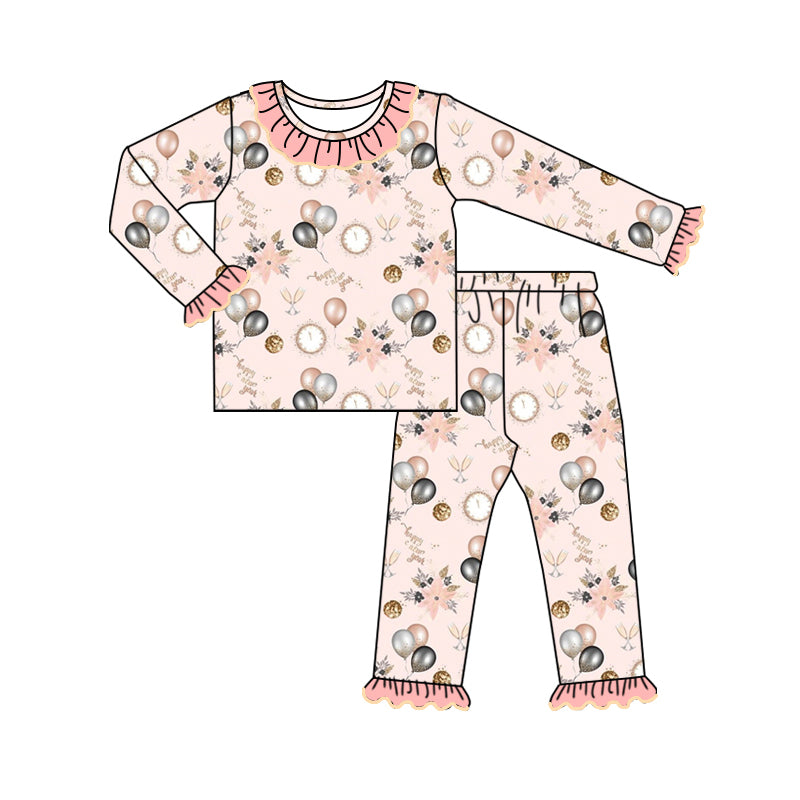 Happy New Year toddle baby balloon long sleeve clothes preorder