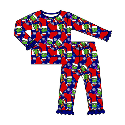 baby girl Christmas frog long sleeve fall winter clothes preorder