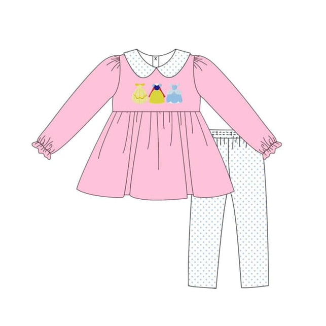 Toddle baby girls princess tunic top matching leggings fall winter clothes