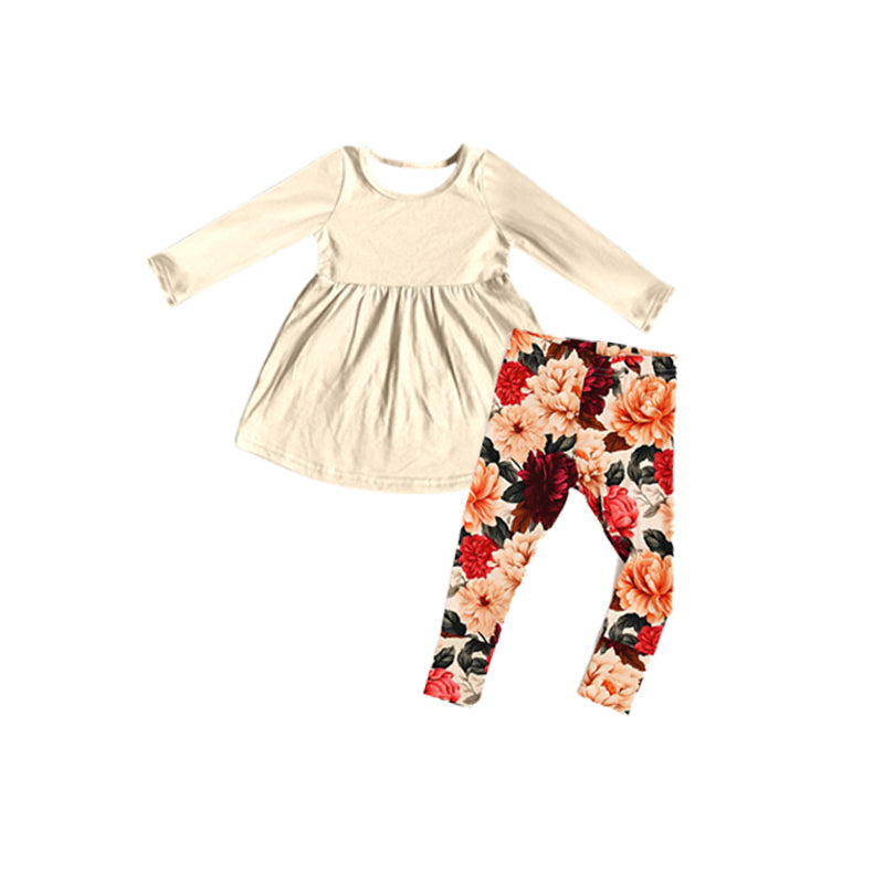 Wholesale children girls floral matching clothes preorder