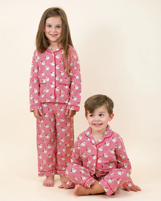 baby girl christmas santa claus pajama set preorder