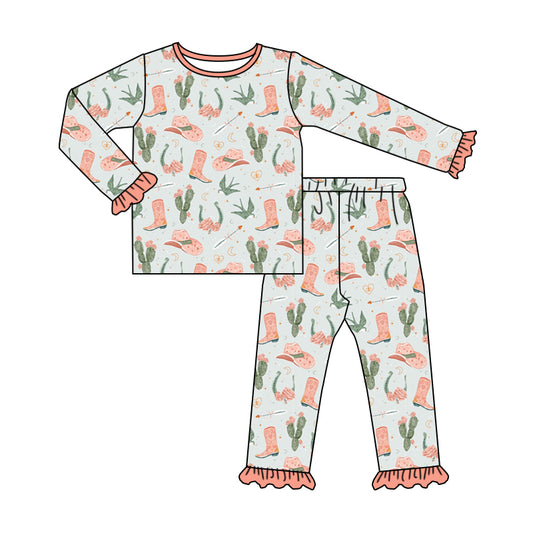Cowgirl cactus long sleeve matching outfit preorder