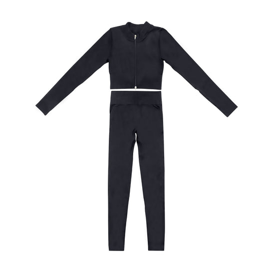 baby girls black two pieces active wear athletic sports clothes preorder