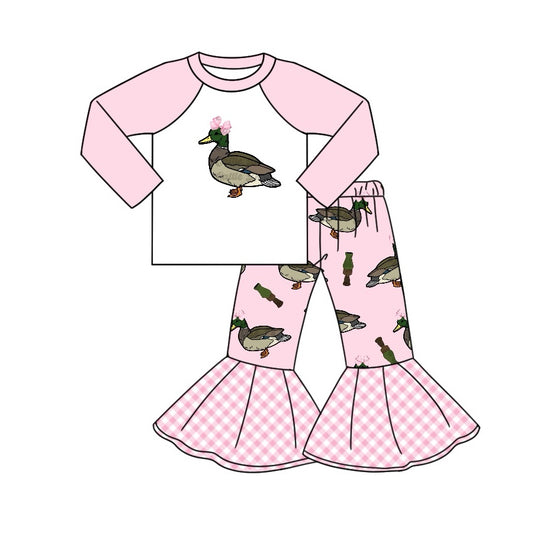 Mallard duck baby girls outfit preorder