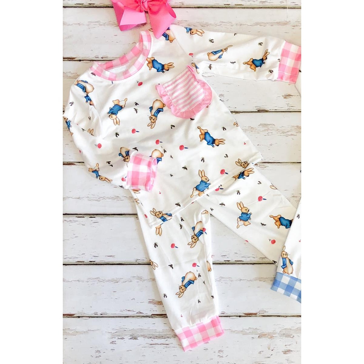 baby girl Easter bunny long sleeve outfit preorder