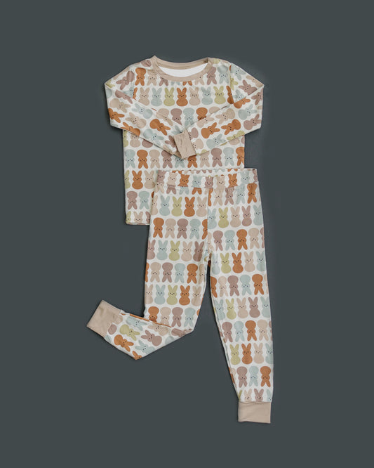 Easter bunny baby girls long sleeve outfit preorder