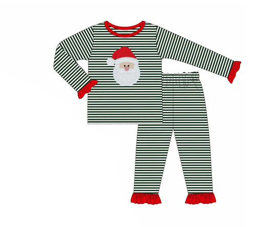 Christmas Santa Claus girls long sleeve outfit preorder