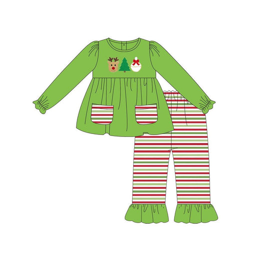 Christmas tree reindeer tunic top matching pants fall winter clothes preorder