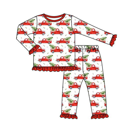 Toddle girls Christmas tree trunks long sleeve outfit preorder
