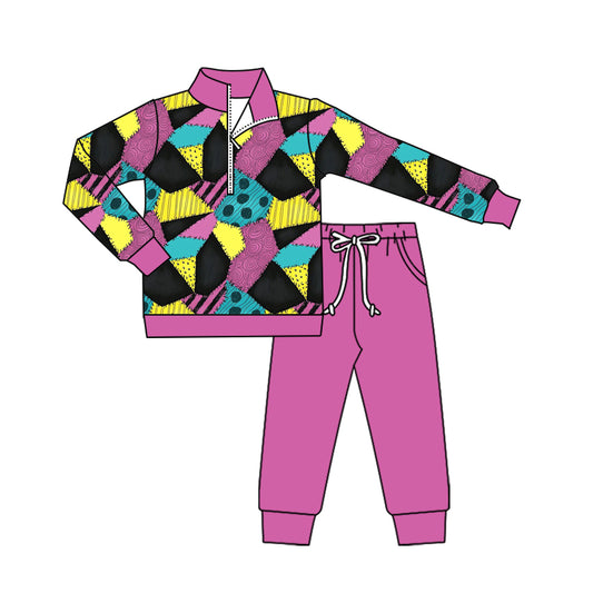 Halloween design kids long sleeve matching outfit preorder