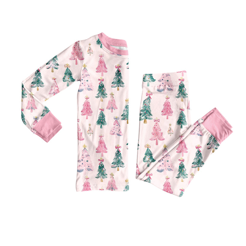 Christmas tree design kids long sleeve matching outfit preorder