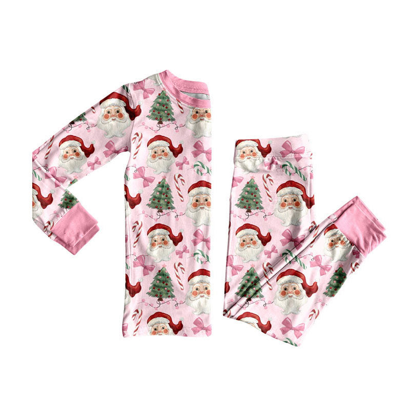 Christmas santa claus tree design kids matching outfit preorder