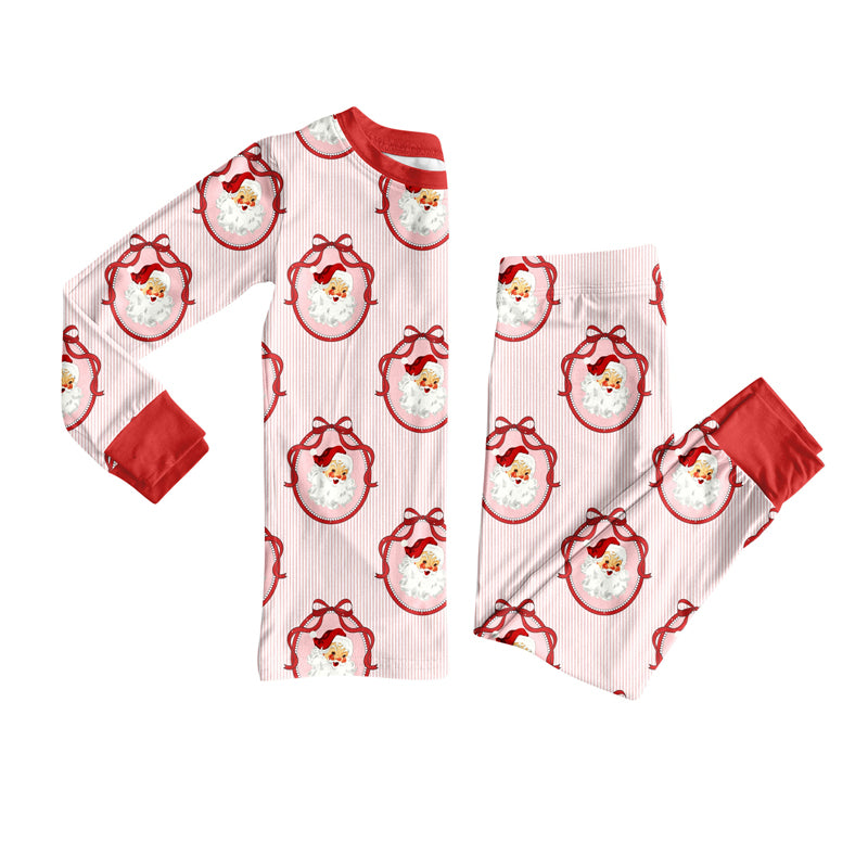 Christmas santa design boy long sleeve outfit preorder