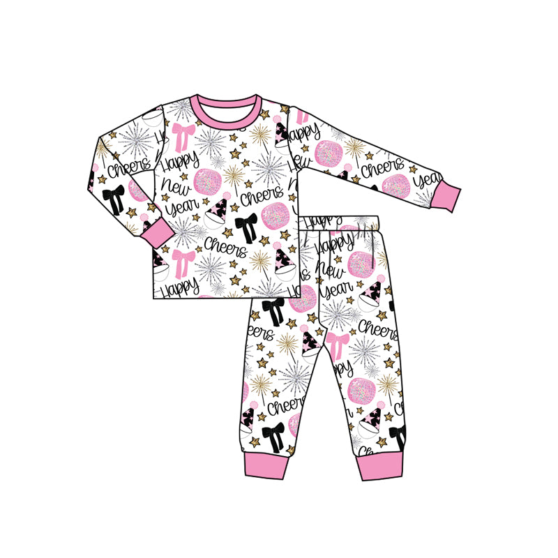 Happy New Year design kids long sleeve outfit preorder