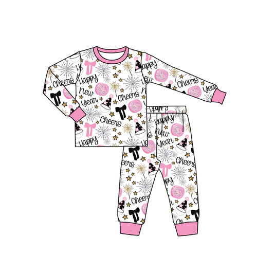 Happy New Year design kids long sleeve outfit preorder
