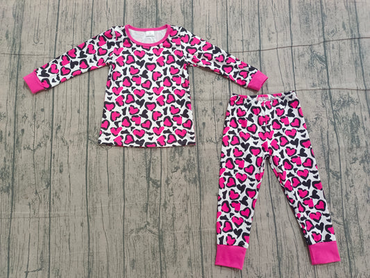 Valentines day heart kids long sleeve outfit preorder