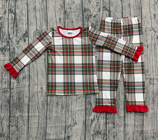 Christmas design girl long sleeve pajama set preorder