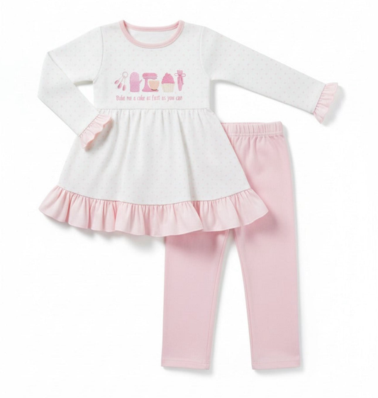Girls tunic top matching pants kids outfit preorder