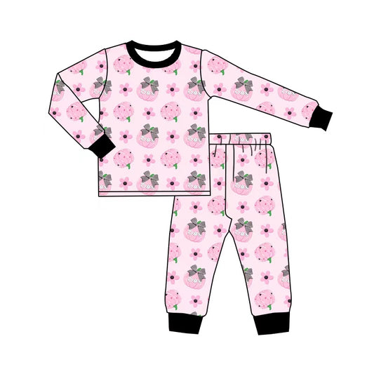 Fall pumpkin long sleeve top matching pants girls fall outfit preorder