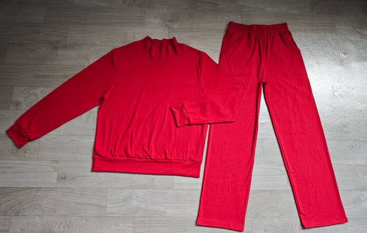 Adult Women red color long sleeve outfit preorder