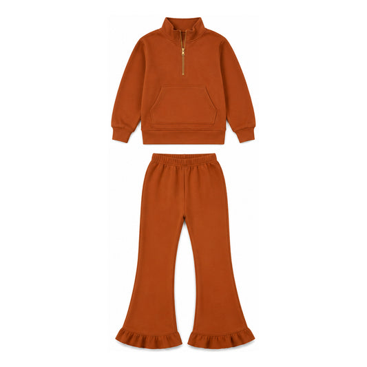 Girls long sleeve sweatshirt top matching pants spring fall outfit preorder