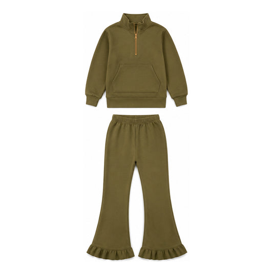 Girls long sleeve sweatshirt top matching pants spring fall outfit preorder